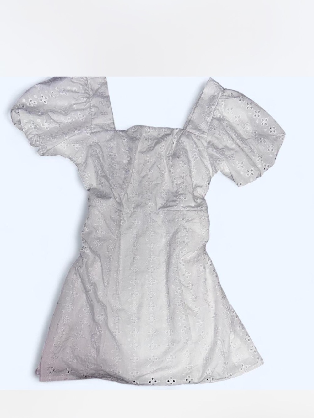 Crystal Doll white mini dress